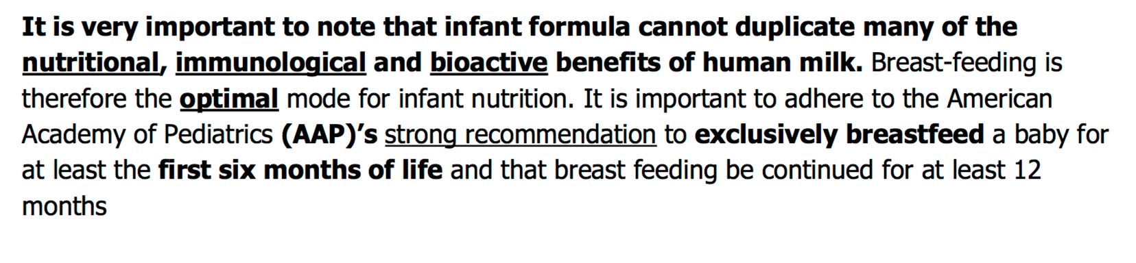 formula to breast milk conversion